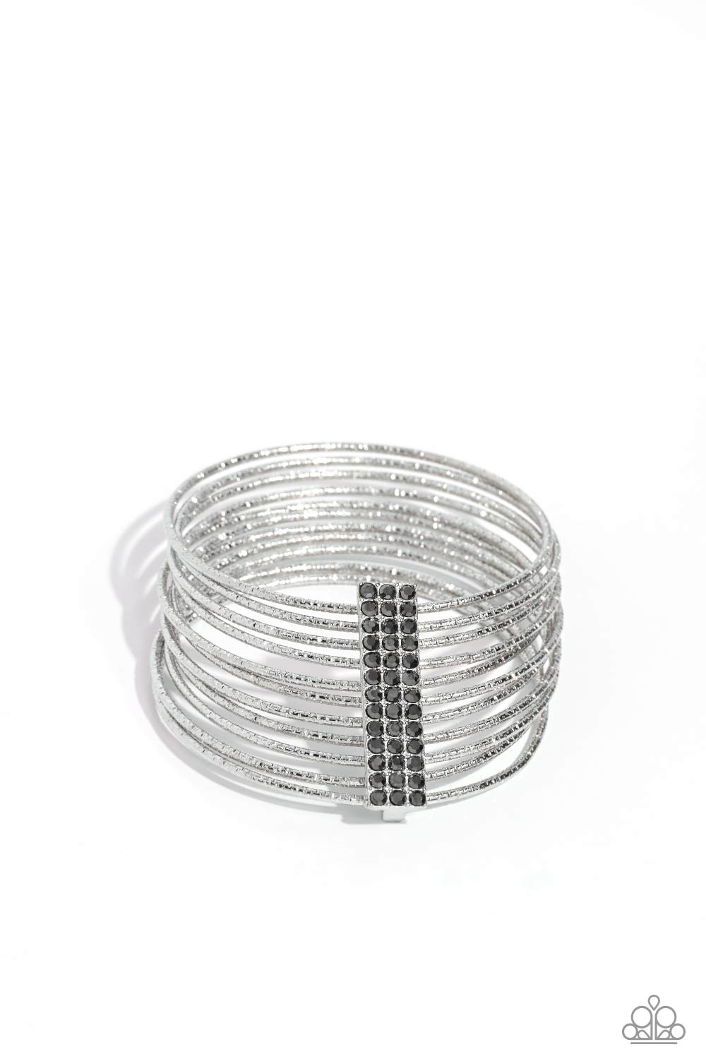 Shimmery Silhouette - Silver Paparazzi Accessories