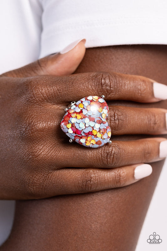 Patterned Promenade - Red Paparazzi Accessories