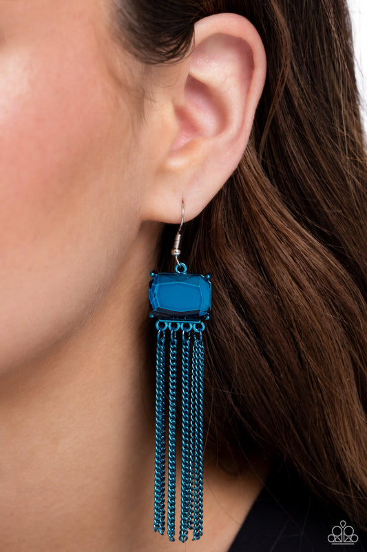 Dreaming Of TASSELS - Blue Paparazzi Accessories