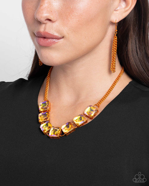 I SQUARE to Secrecy - Orange Paparazzi Accessories