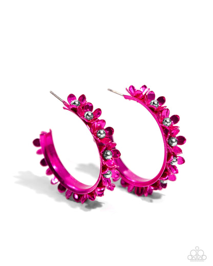 Fashionable Flower Crown - Pink Paparazzi Accessories
