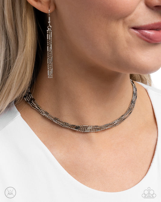 Monochromatic Marvel - Silver Paparazzi Accessories