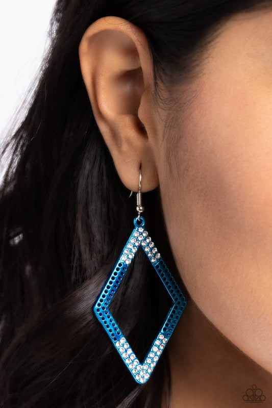 Eloquently Edgy - Blue Paparazzi Accessories