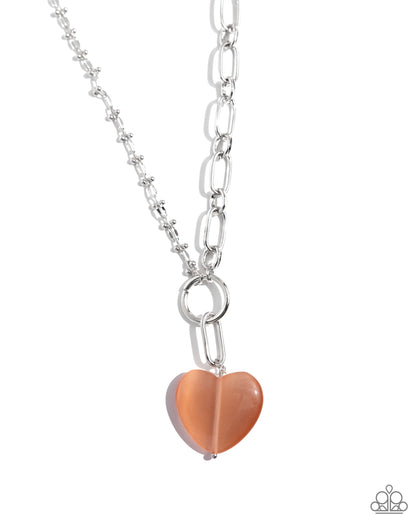 Definition of HEART - Orange Paparazzi Accessories