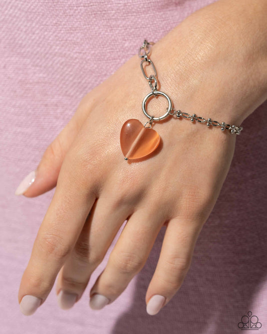 HEART Restoration - Orange Paparazzi Accessories