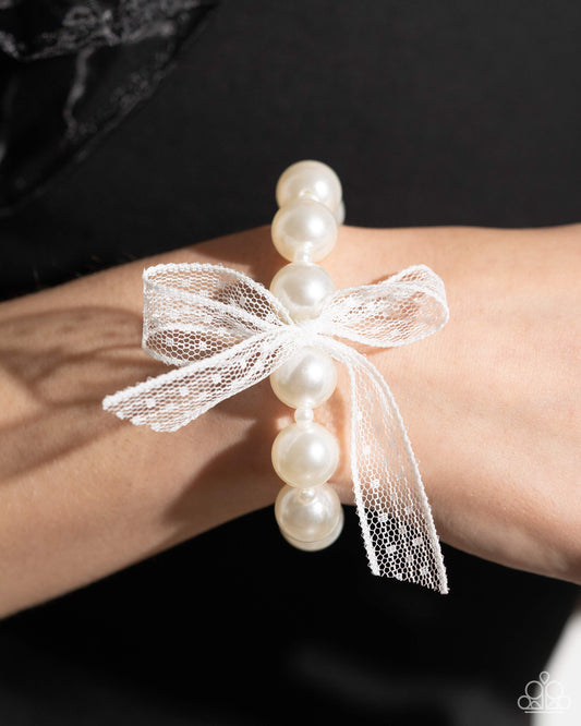 Girly Glam - White Paparazzi Accessories