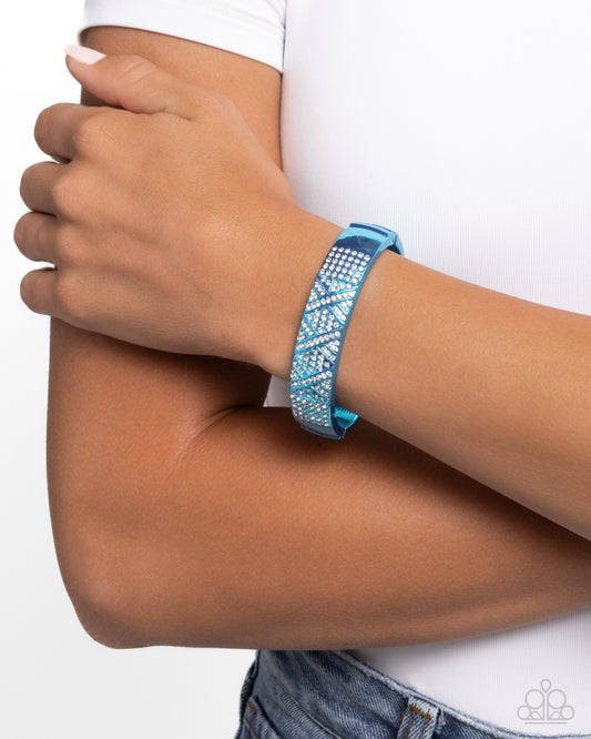 Refulgent Rebel - Blue Paparazzi Accessories