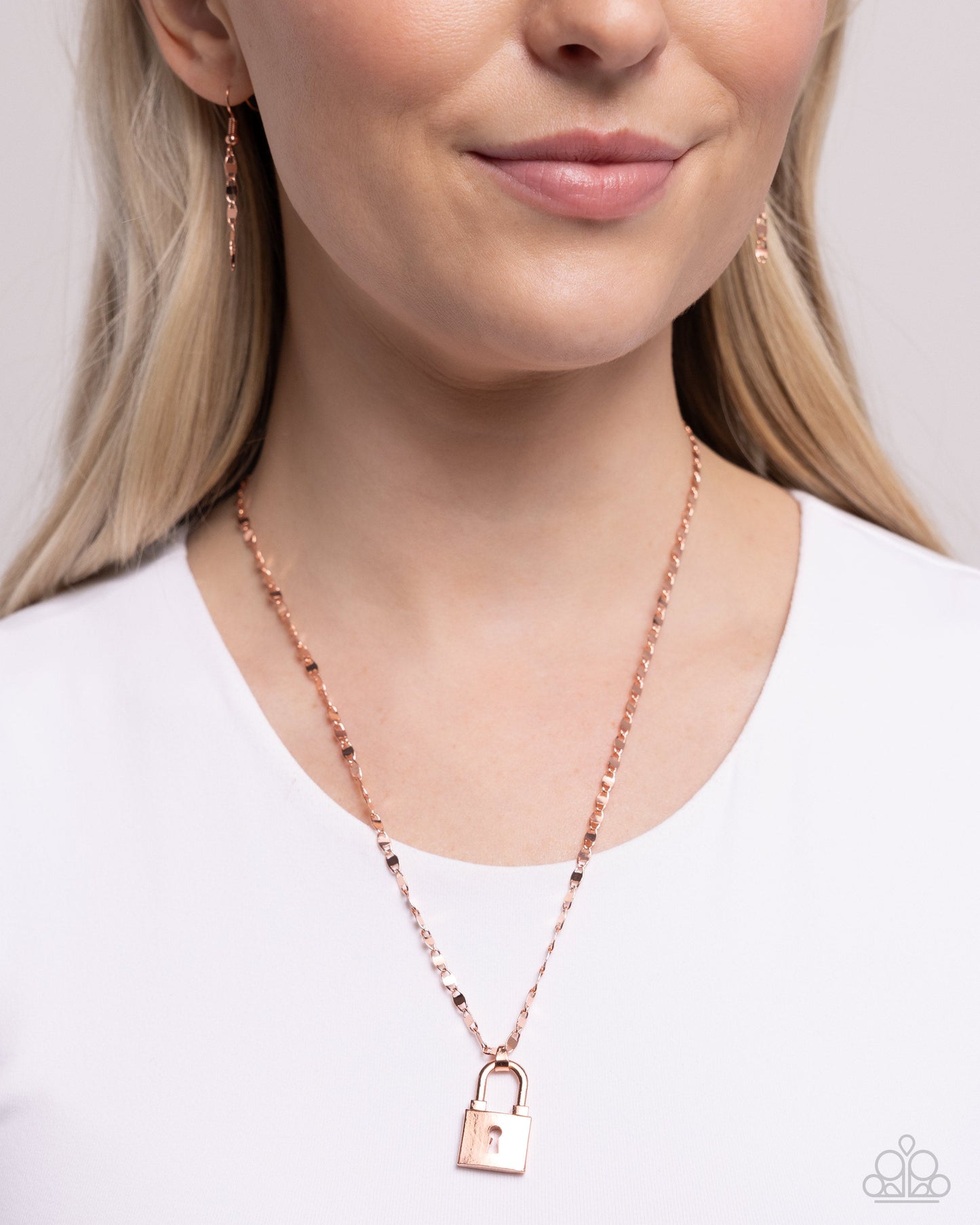 Locked Lesson - Copper Paparazzi Accessories