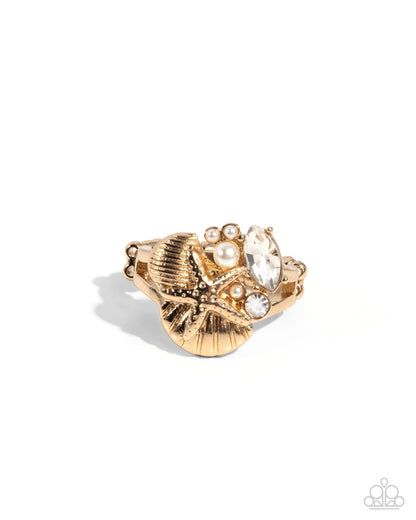 Beachy Bevvy - Gold Paparazzi Accessories