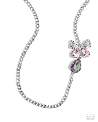 Fluttering Finesse - Pink Paparazzi Accessories
