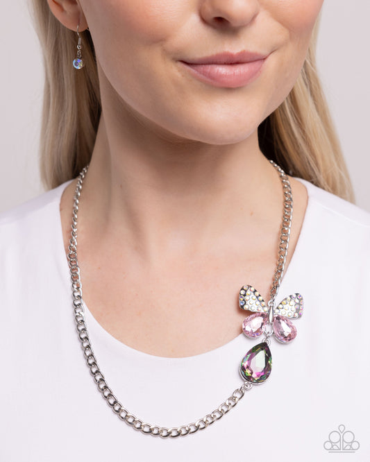 Fluttering Finesse - Pink Paparazzi Accessories