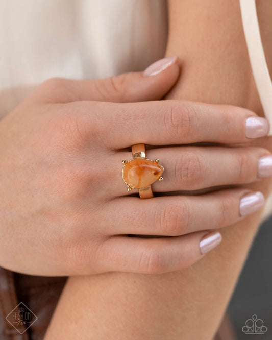 Marbled Moderato - Orange Paparazzi Accessories