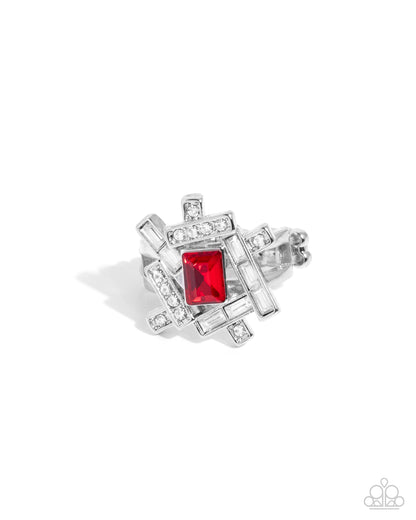 Tastefully Tilted - Red Paparazzi Accessories