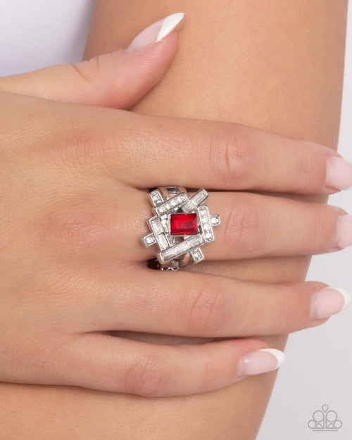 Tastefully Tilted - Red Paparazzi Accessories
