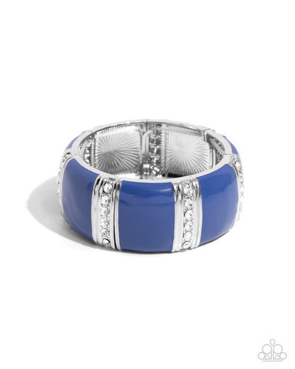 Colored Cameo - Blue Paparazzi Accessories