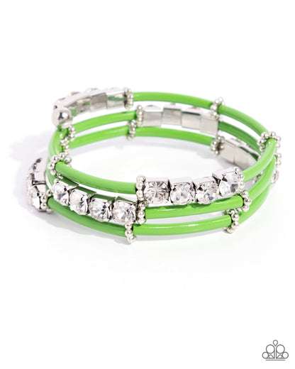 Certainly Coiled - Green Paparazzi  Accessories