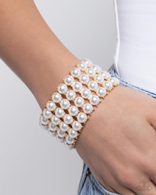 OmbrÃ© Overture - Gold Paparazzi Accessories