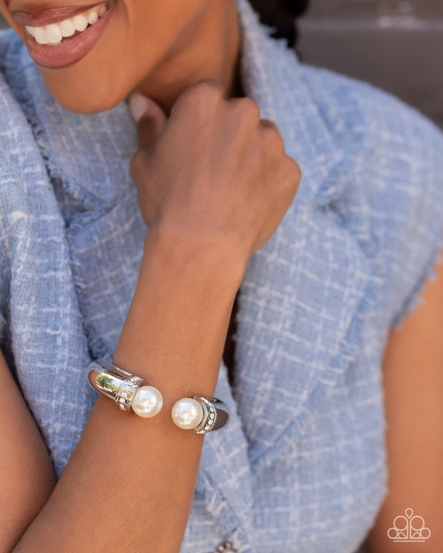 Breathtaking Balance - White Paparazzi Accessories