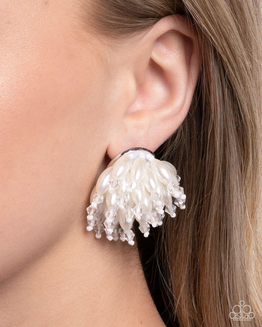 Sunset Shower - White Paparazzi Accessories