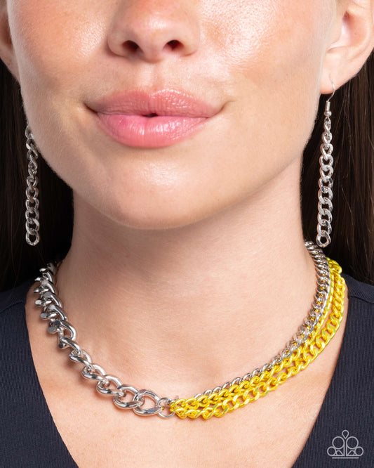Tinted Tension - Yellow Paparazzi Accessories