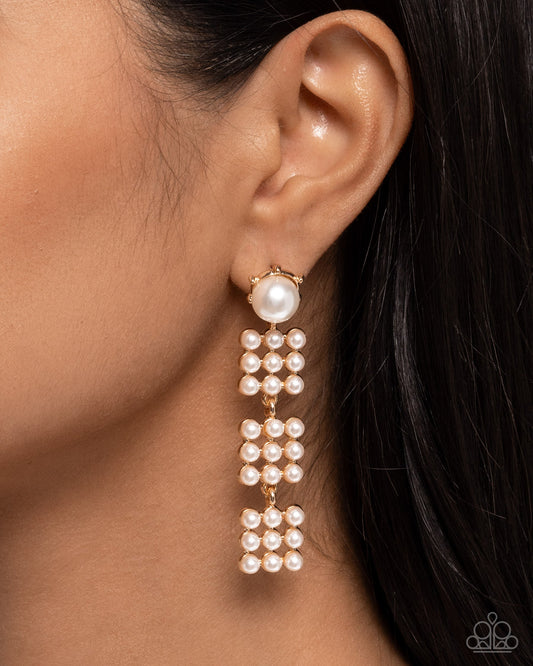 Pearl Pastime - Gold Paparazzi Accessories