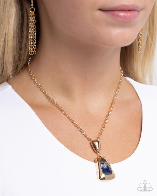 Pendant Promise - Blue Paparazzi Accessories