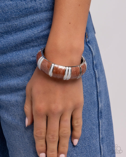 Pearly Persistence - Brown Paparazzi Accessories