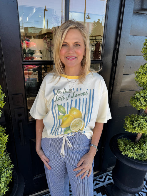 Lemon Lovers Tee - Light Lemon