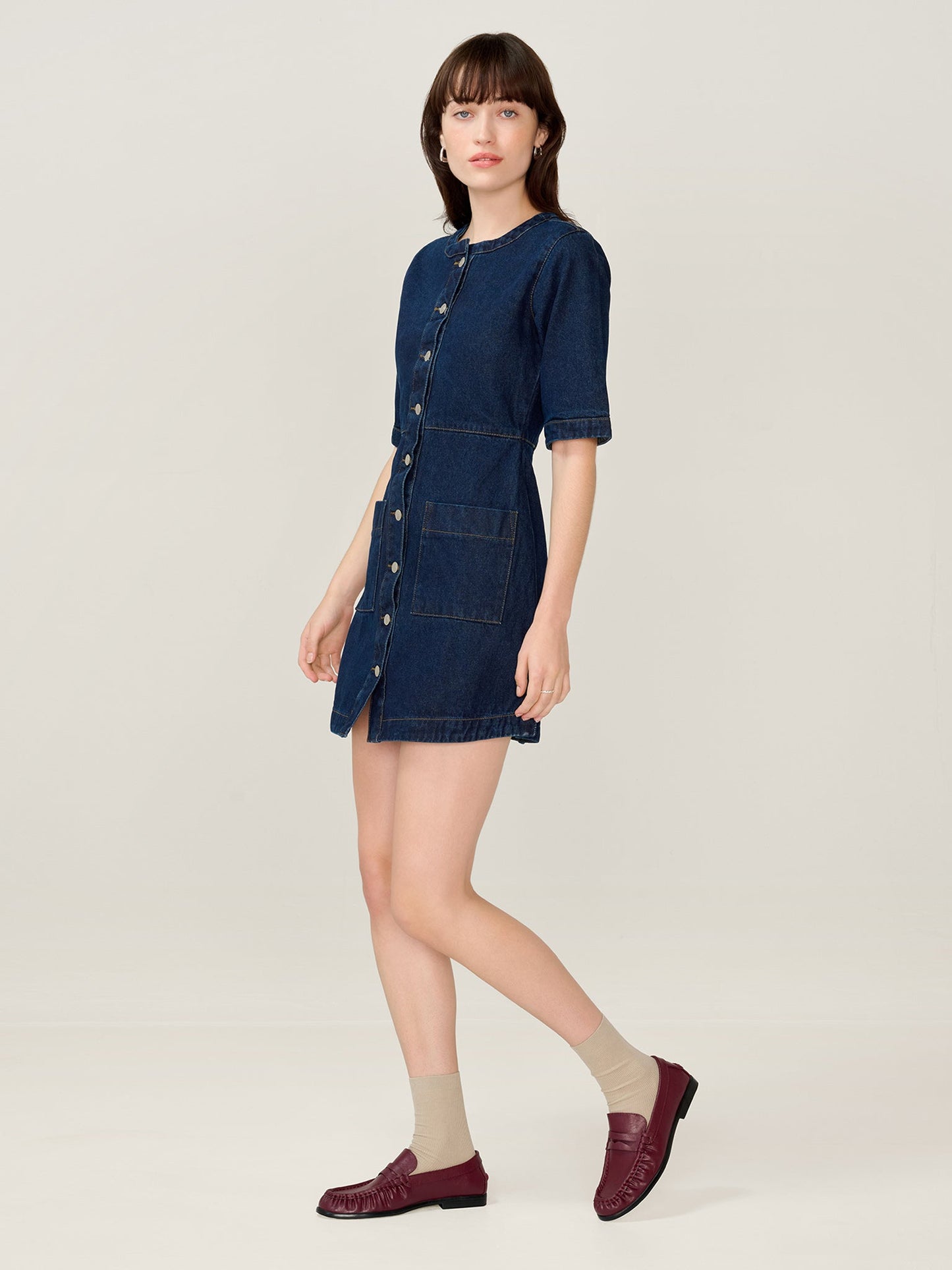 Adia Dress in Indigo