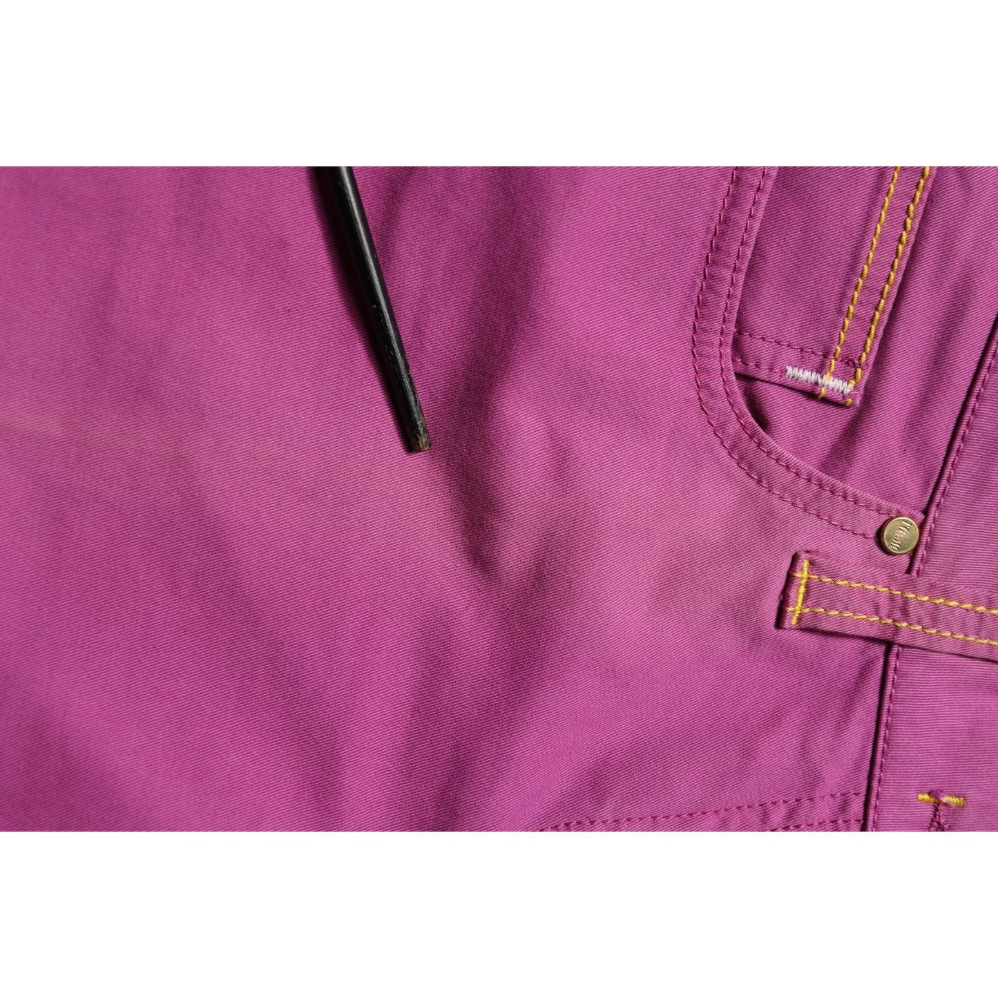 Alviero Martini Prima Classe Purple Cotton Slim Fit Denim Trouser Jeans