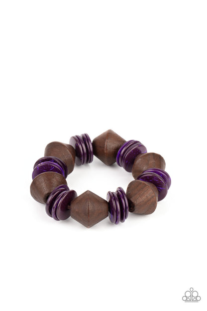 Bermuda Boardwalk - Purple Paparazzi Accessories