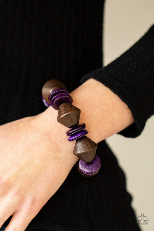 Bermuda Boardwalk - Purple Paparazzi Accessories