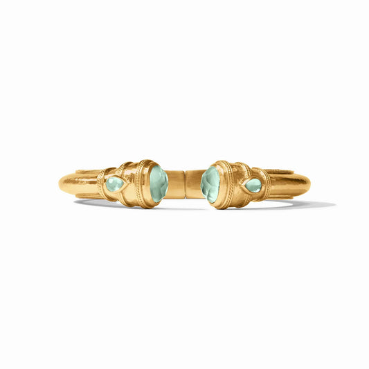 Cannes Demi Cuff - Iridescent Aquamarine Blue