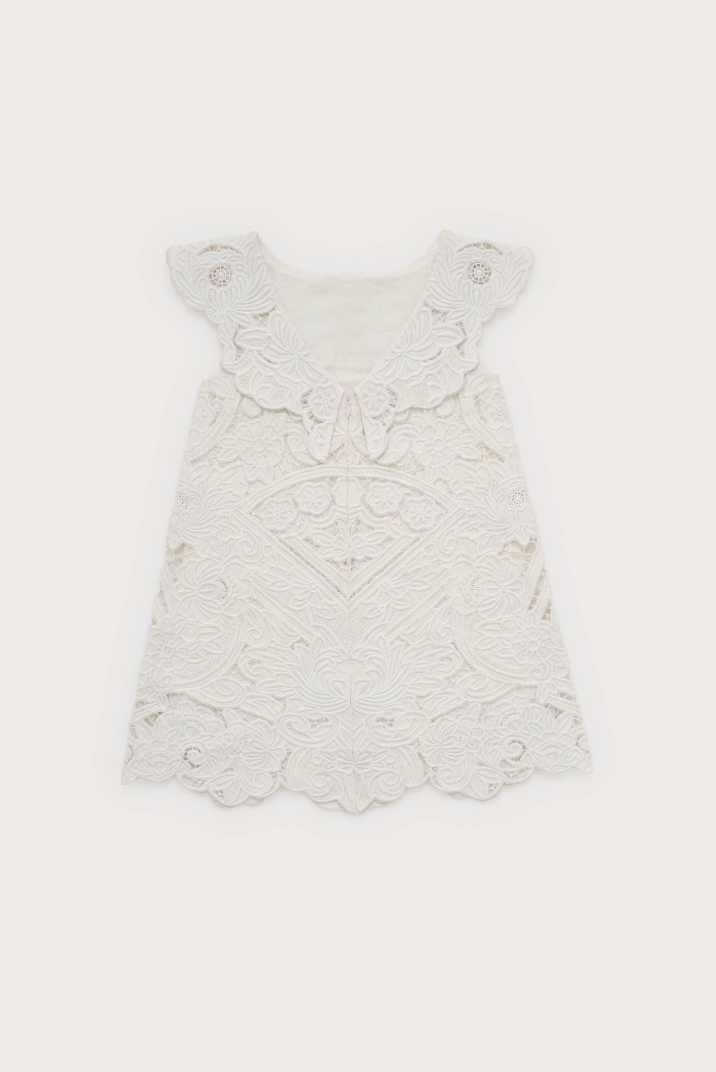 KIDS FRIDLI DRESS - OFF WHITE EMBROIDERY
