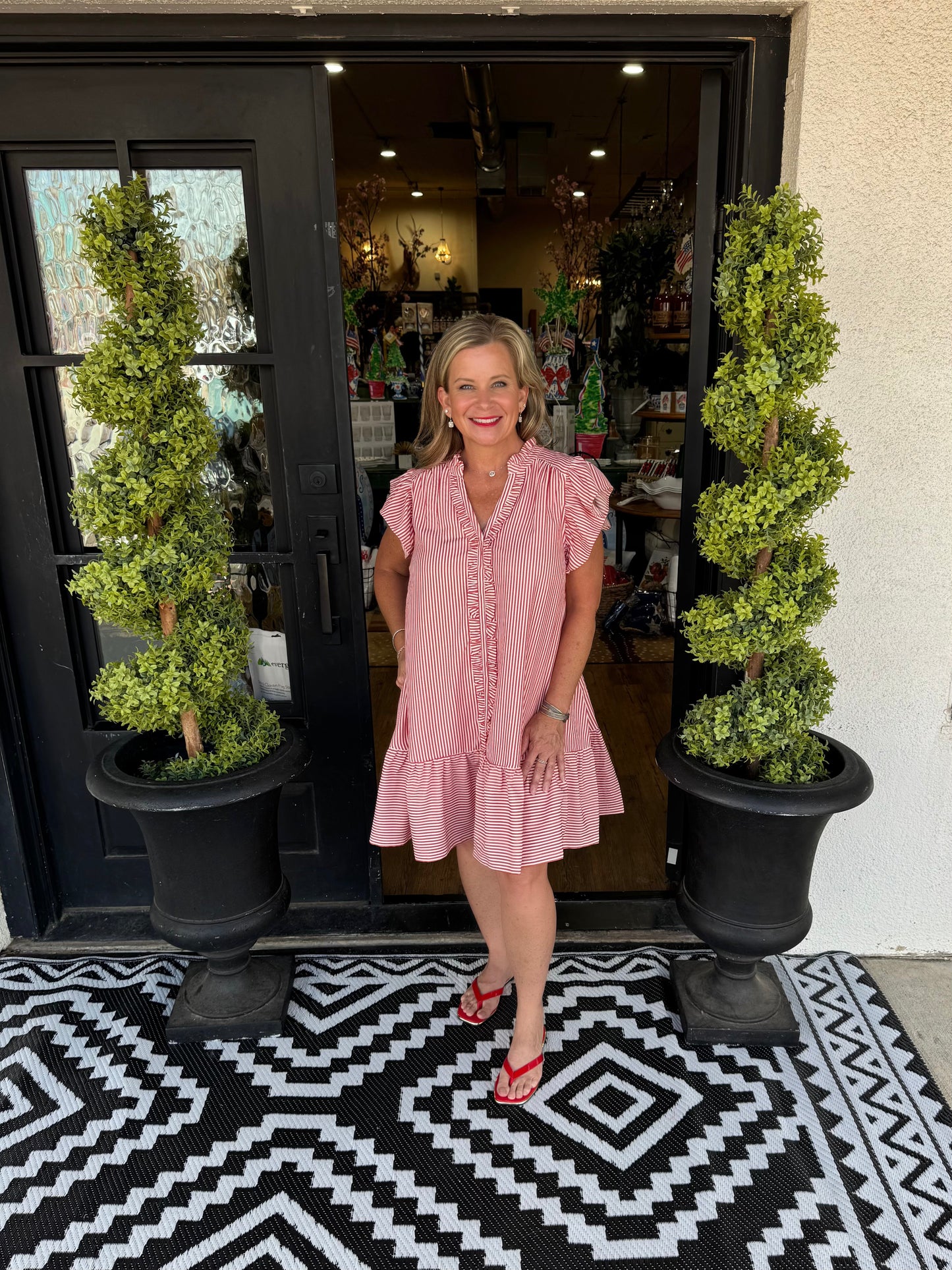 Iris Dress - Red