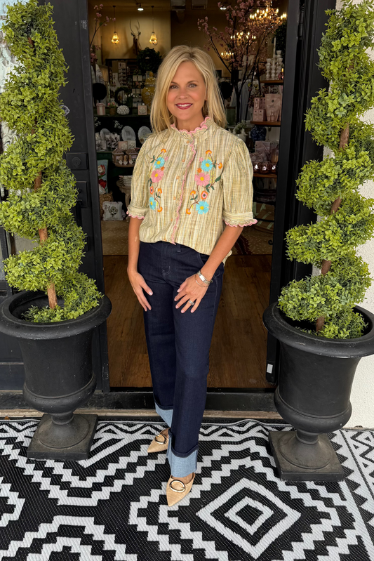Ivy Jane Ribbon Embroidered Blouse