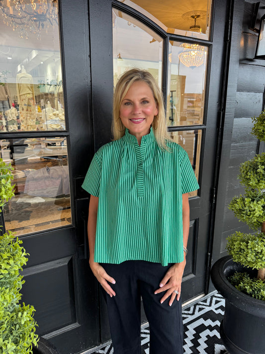 Ellowen Top - Kelly Green