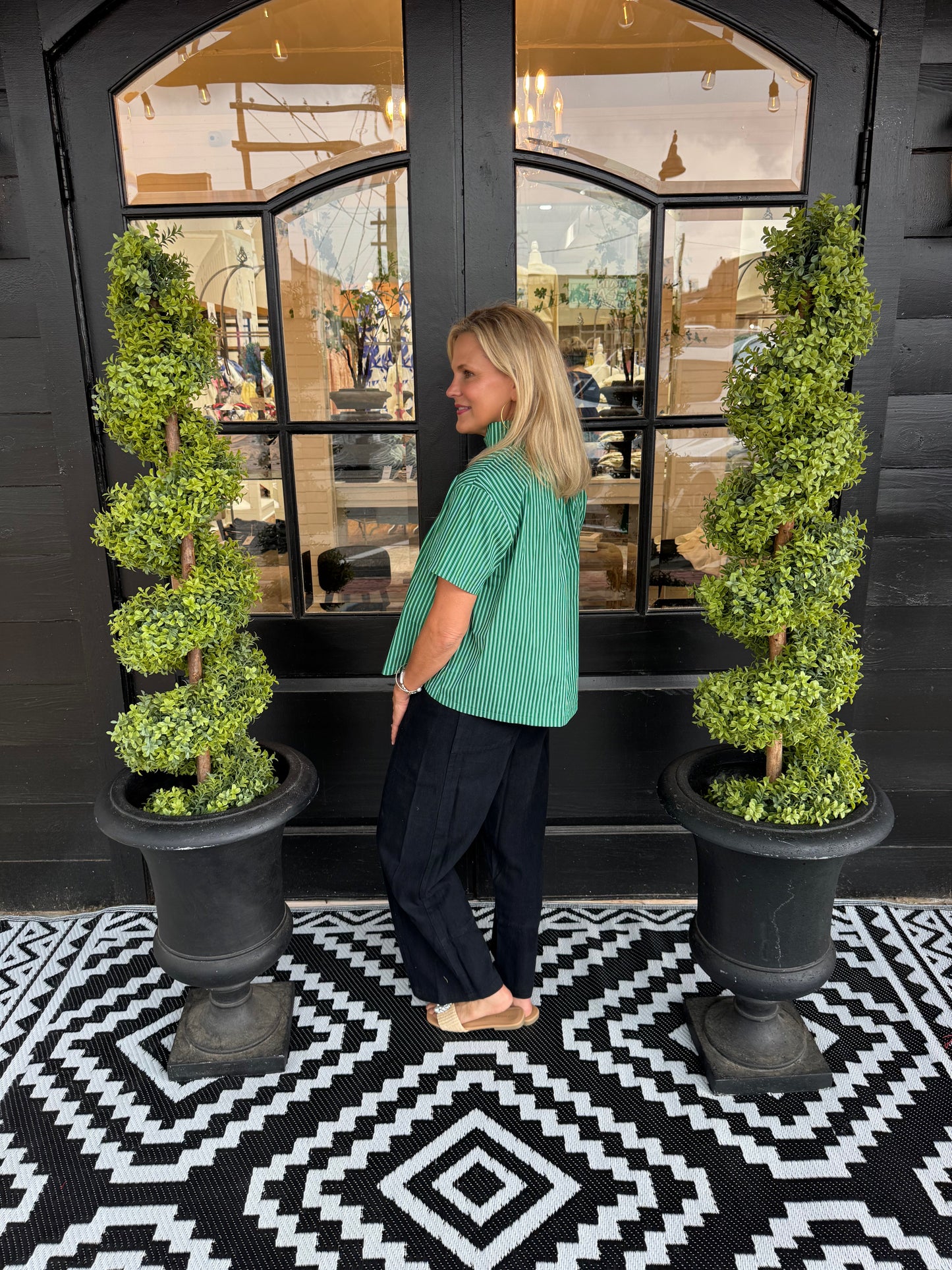 Ellowen Top - Kelly Green