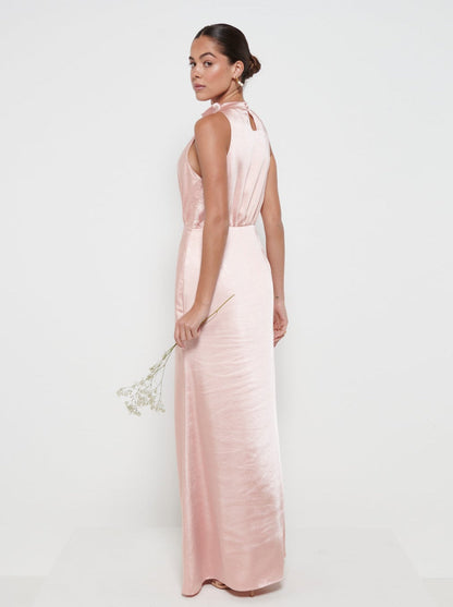 Farrah Maxi Bridesmaid Dress - Matte True Blush