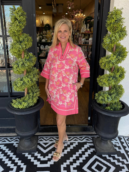 Vivy Dress - Flamingo