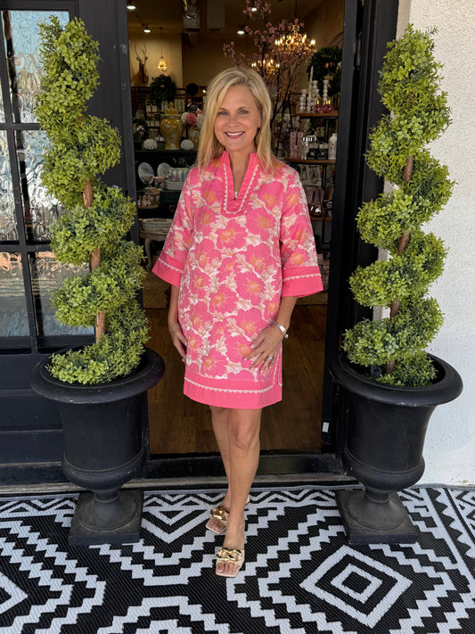 Vivy Dress - Flamingo