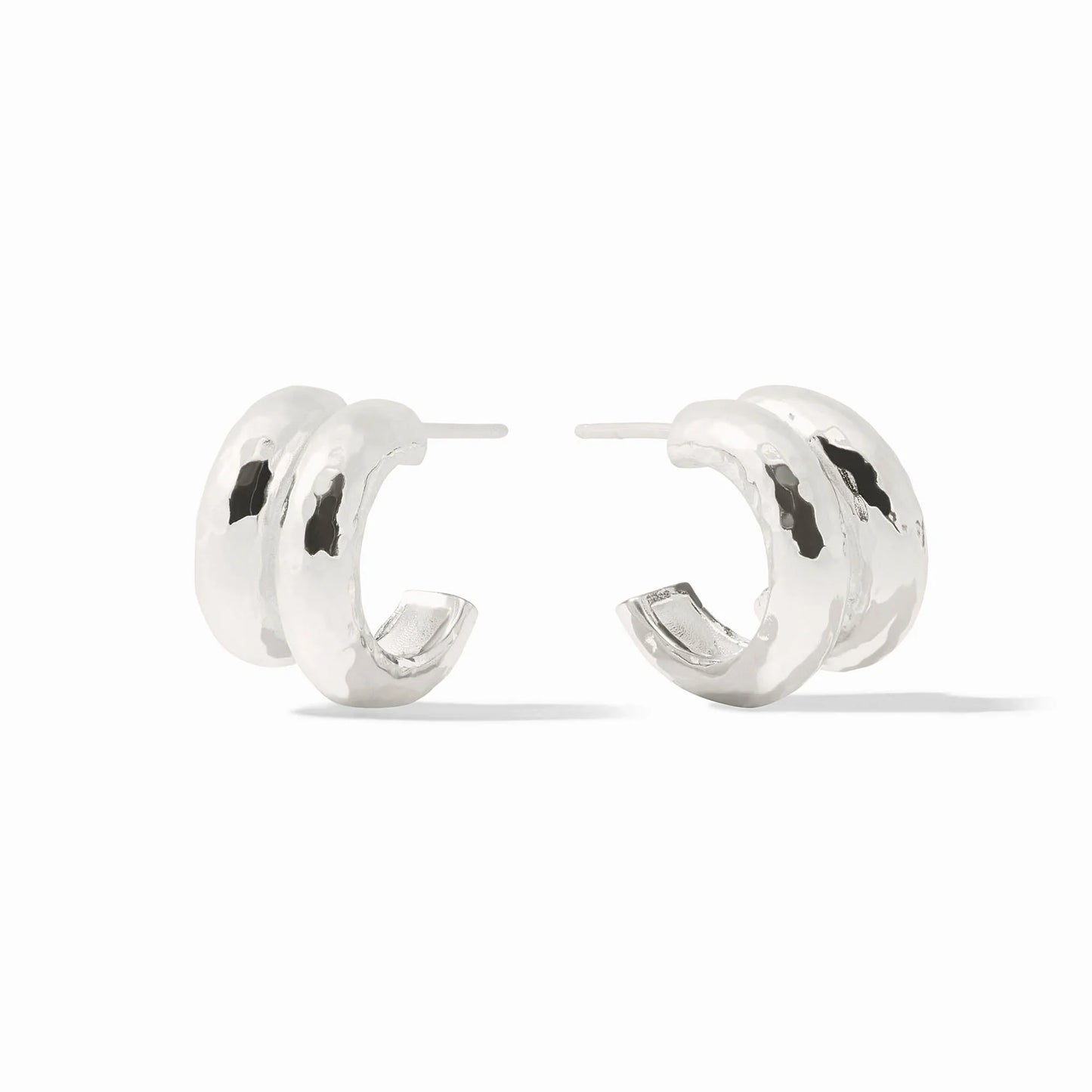 Havana Double Hoop - Silver