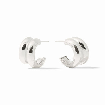 Havana Double Hoop - Silver