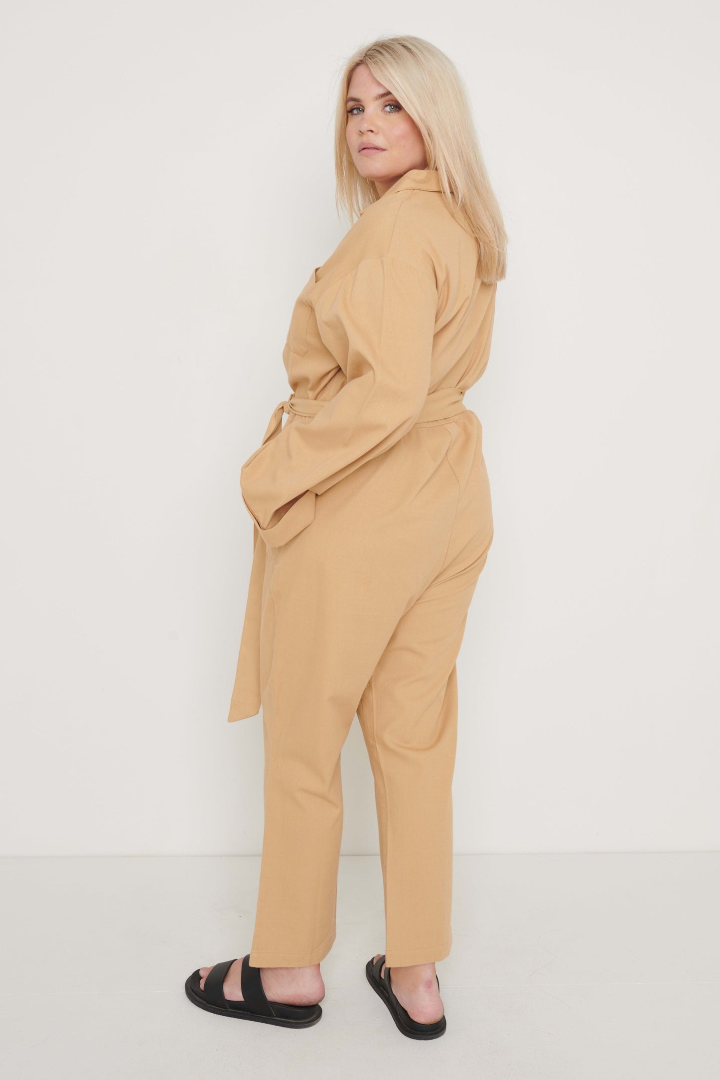 Hudson Jumpsuit- Camel