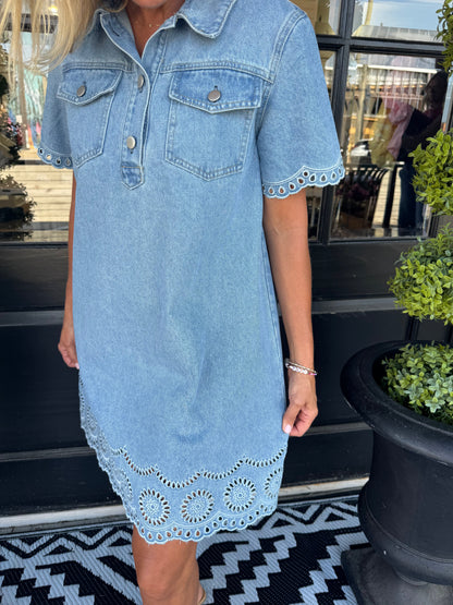 Cissy Dress - Denim Blue