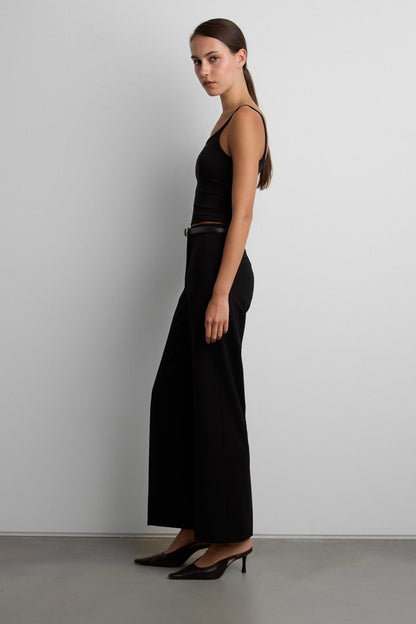 TAILORED HIGH-RISE STRAIGHT LEG PANT