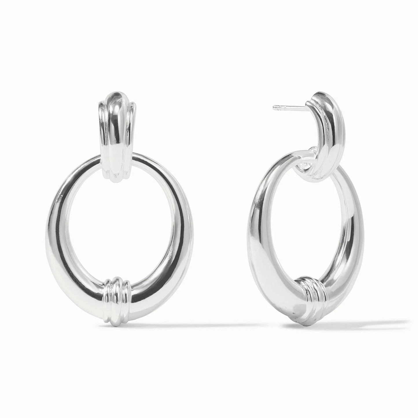 Portofino Doorknocker Earring - Silver
