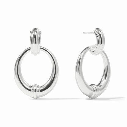 Portofino Doorknocker Earring - Silver
