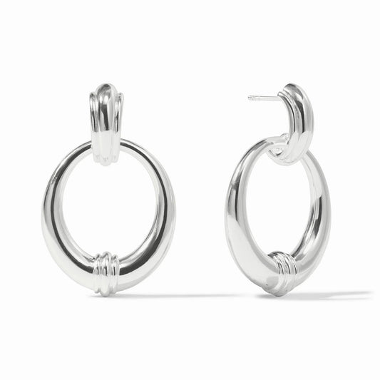 Portofino Doorknocker Earring - Silver