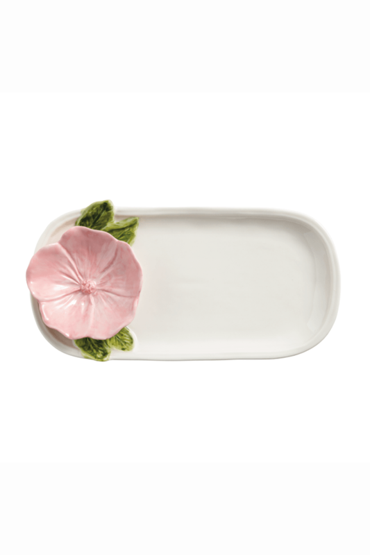 Pink Flower Everything Plate
